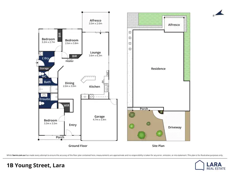 Floorplan of Homely house listing, 1B Young Street, Lara VIC 3212