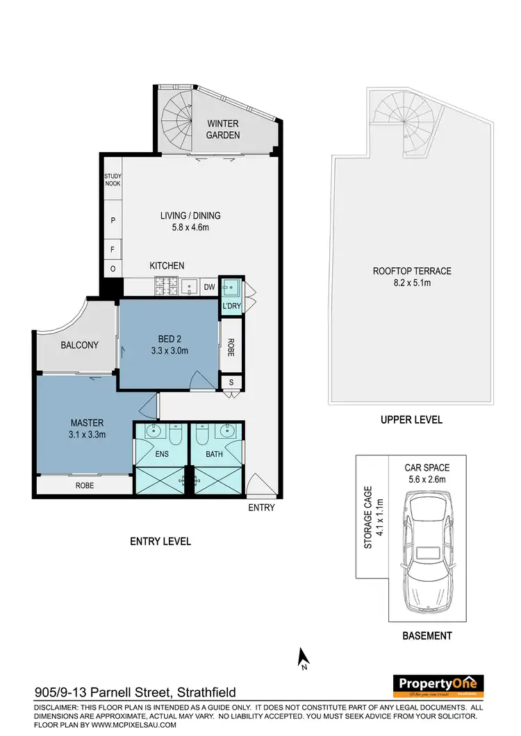Floorplan of Homely apartment listing, 905/9 Parnell Street, Strathfield NSW 2135