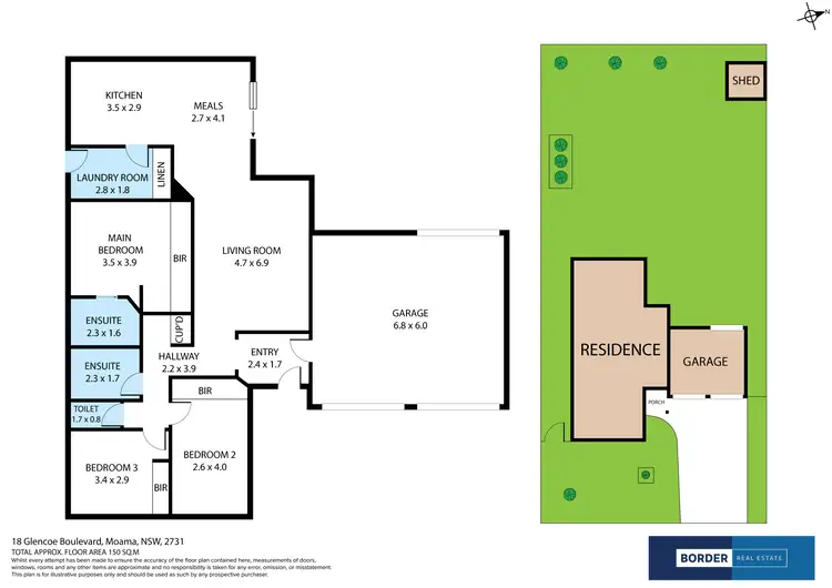 Floorplan of Homely house listing, 18 Glencoe Boulevard, Moama NSW 2731