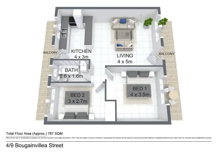 Floorplan of Homely apartment listing, 4/9 Bougainvilia Street, Nightcliff NT 810