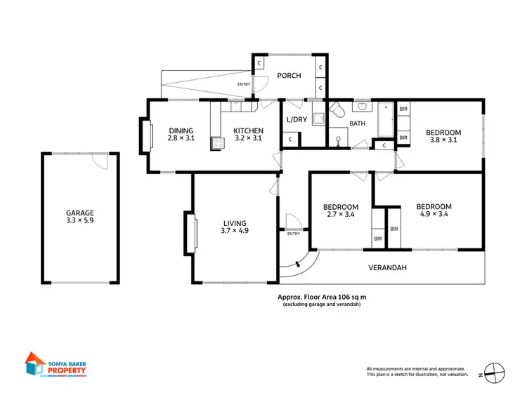 Floorplan of Homely house listing, 2 Bowick Street, Wynyard TAS 7325