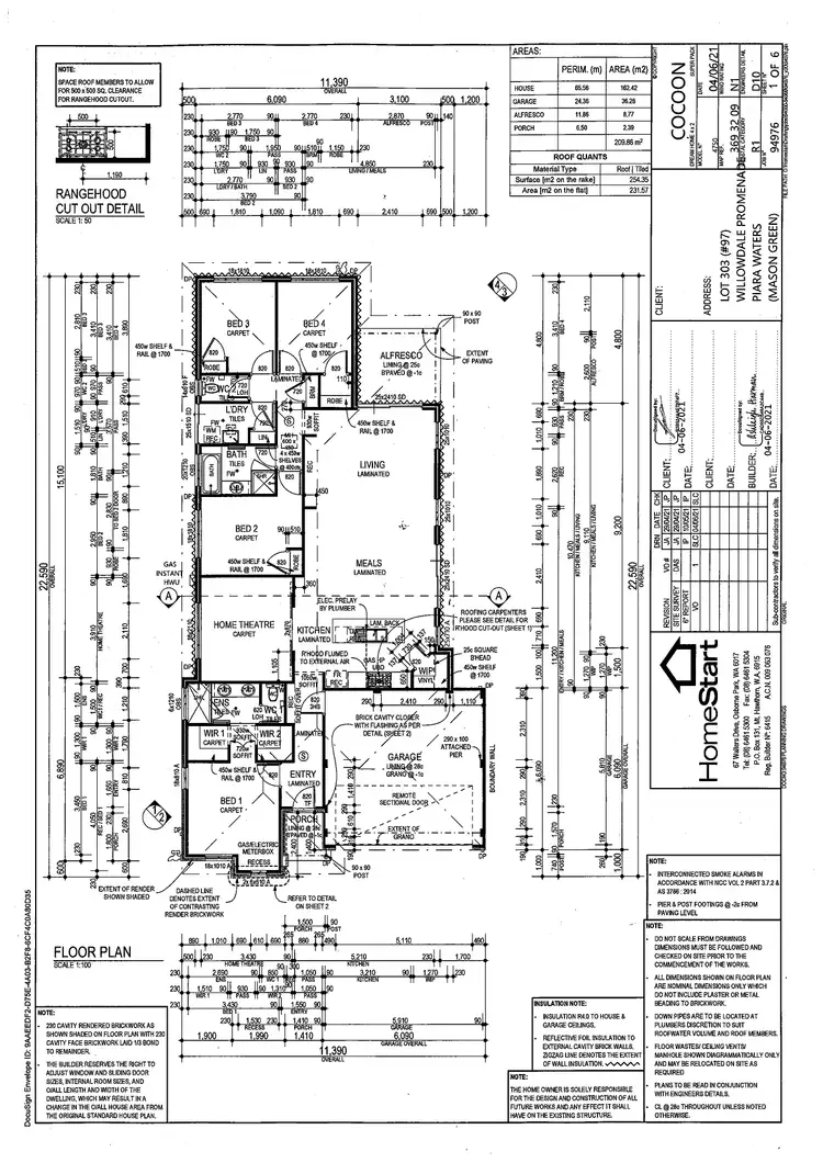 Floorplan of Homely house listing, 97 Willowdale Promenade, Piara Waters WA 6112