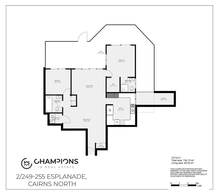 Floorplan of Homely unit listing, 2/249-255 Esplanade, Cairns North QLD 4870