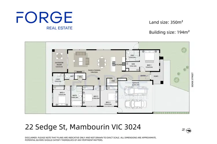 Floorplan of Homely house listing, 22 Sedge Street, Mambourin VIC 3024