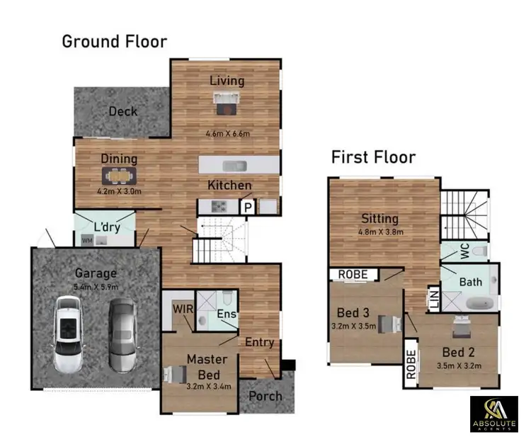 Floorplan of Homely townhouse listing, 11/621 Tarneit Road, Hoppers Crossing VIC 3029
