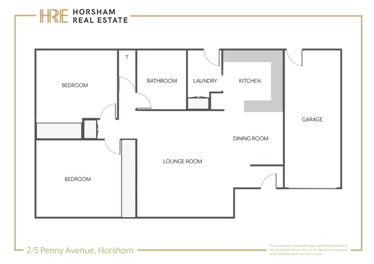 Floorplan of Homely townhouse listing, 2/5 Penny Avenue, Horsham VIC 3400