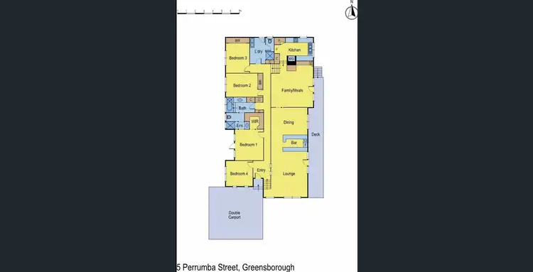 Floorplan of Homely house listing, 5 Perrumba Street, Greensborough VIC 3088