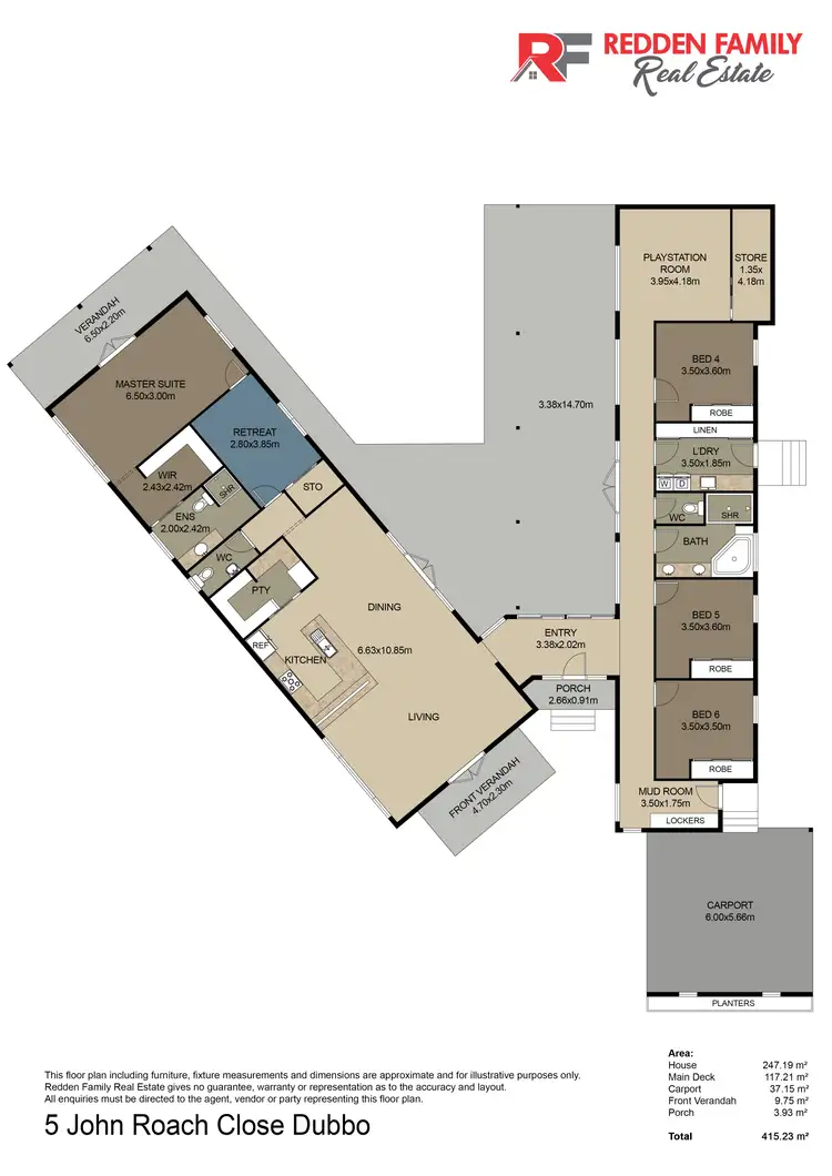 Floorplan of Homely house listing, 5 John Roach Close, Dubbo NSW 2830