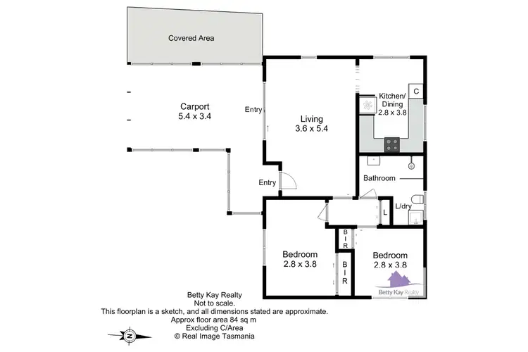 Floorplan of Homely unit listing, unit 3/5 Upper Grant Street, Smithton TAS 7330