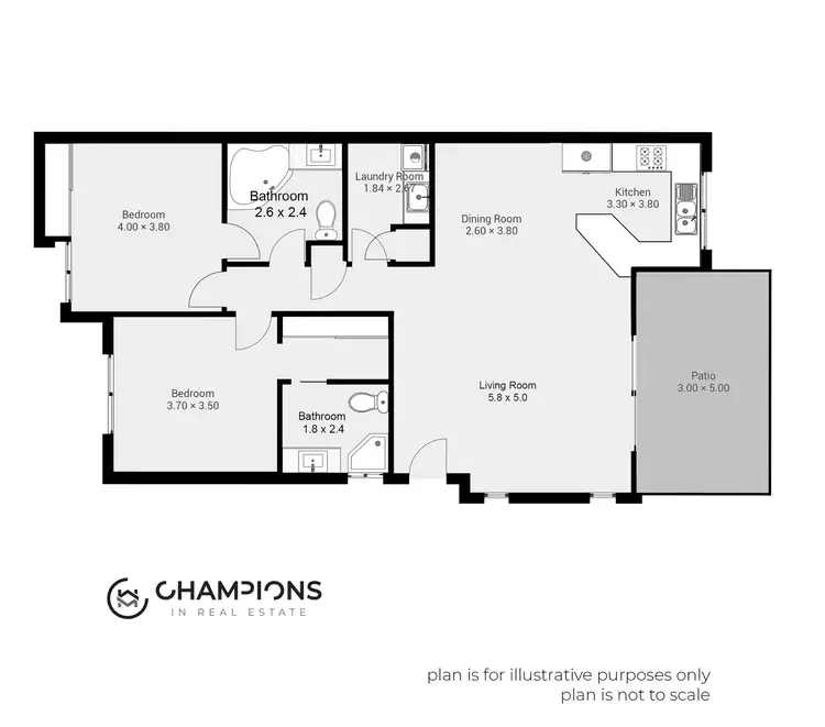 Floorplan of Homely apartment listing, 58/1-15 Robson Street, Mooroobool QLD 4870