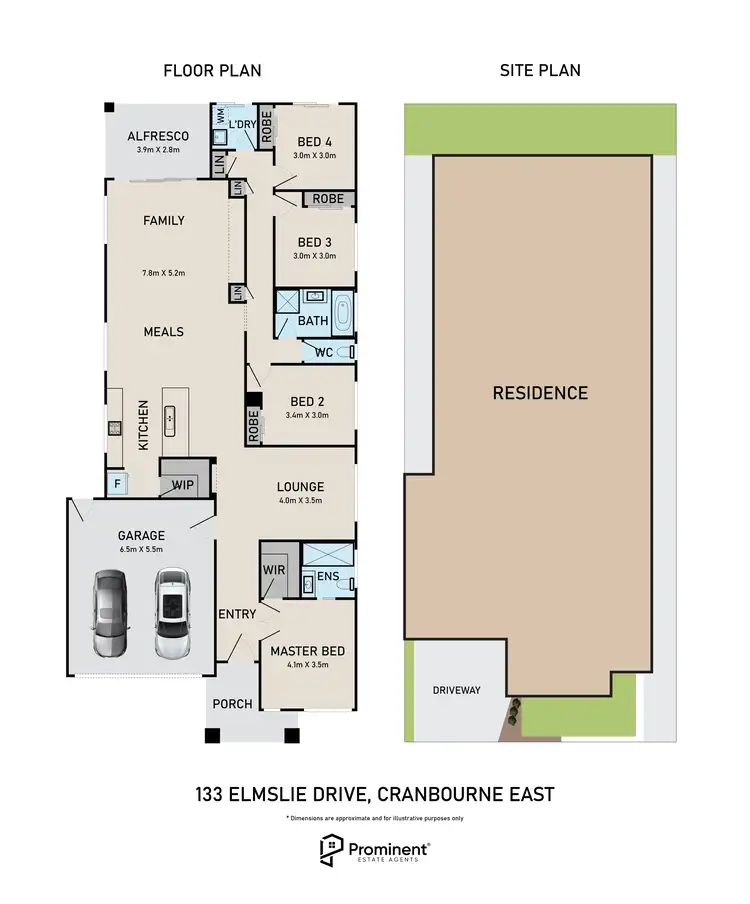 Floorplan of Homely house listing, 133 Elmslie Drive, Cranbourne East VIC 3977