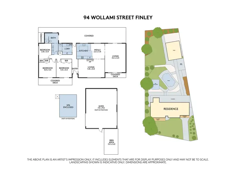 Floorplan of Homely house listing, 94 Wollamai Street, Finley NSW 2713