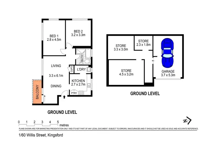 Floorplan of Homely apartment listing, 1/60 Willis Street, Kingsford NSW 2032