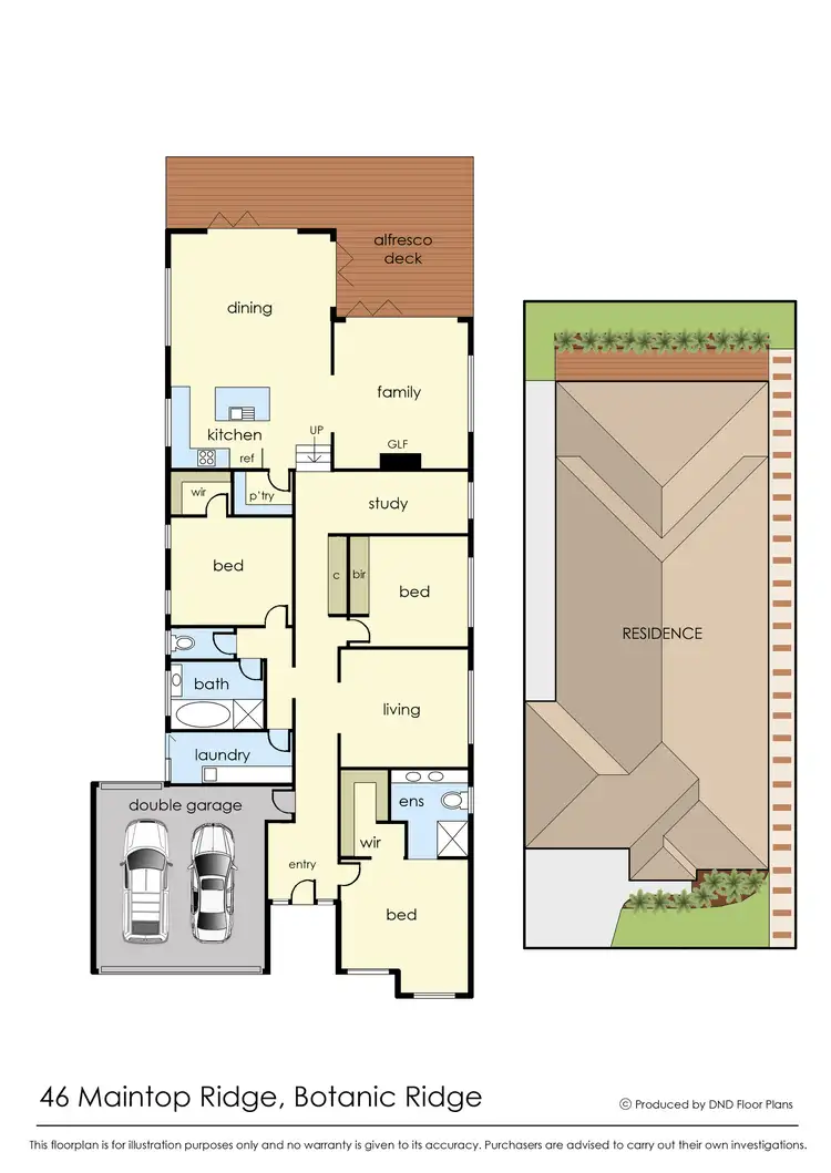 Floorplan of Homely house listing, 46 Maintop Ridge, Botanic Ridge VIC 3977