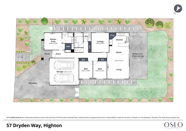 Floorplan of Homely house listing, 57 Dryden Way, Highton VIC 3216