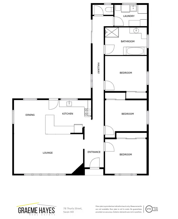 Floorplan of Homely house listing, 78 Thurla Street, Swan Hill VIC 3585