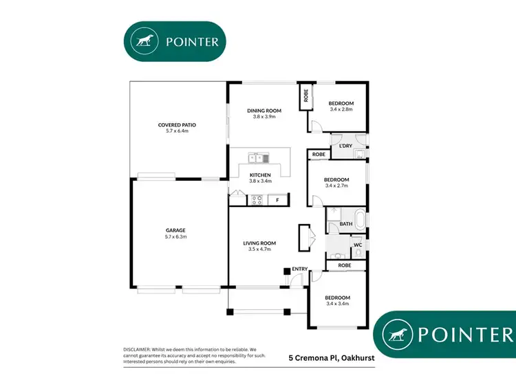 Floorplan of Homely house listing, 5 CREMONA PLACE, Oakhurst NSW 2761