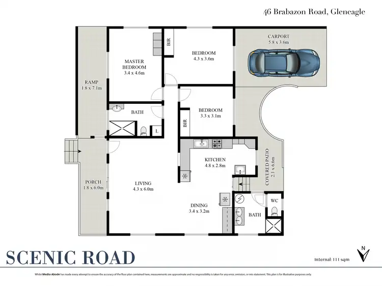 Floorplan of Homely rural property listing, 46 Brabazon Road, Gleneagle QLD 4285