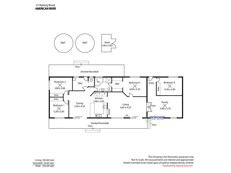 Floorplan of Homely house listing, 21 Ryberg Road, American River SA 5221