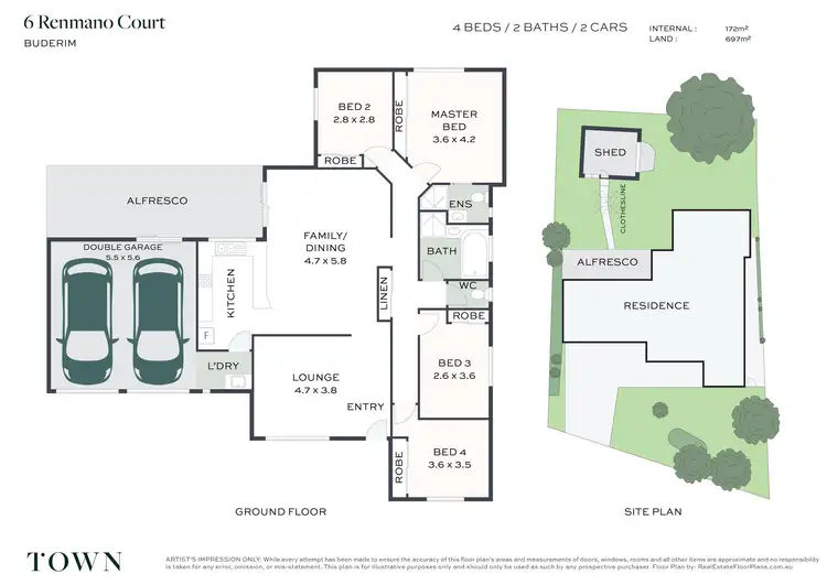 Floorplan of Homely house listing, 6 Renmano Court, Buderim QLD 4556