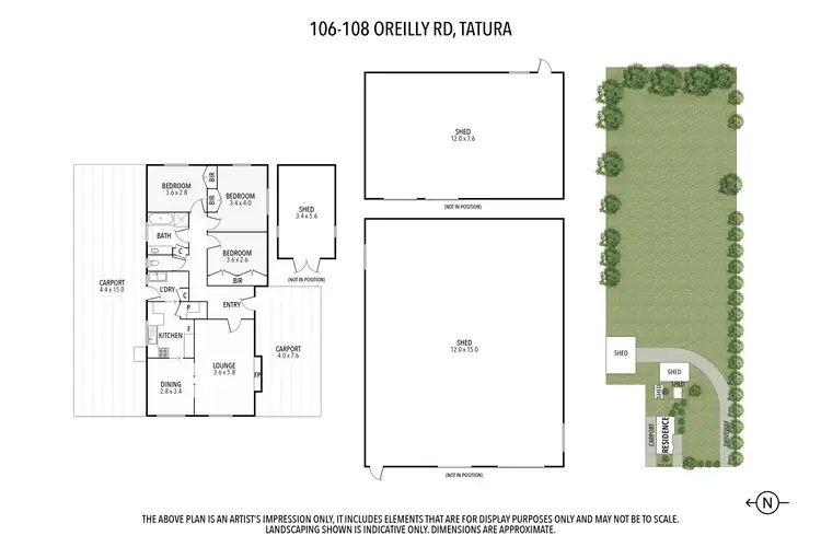 Floorplan of Homely house listing, 106-108 Oreilly Road, Tatura VIC 3616