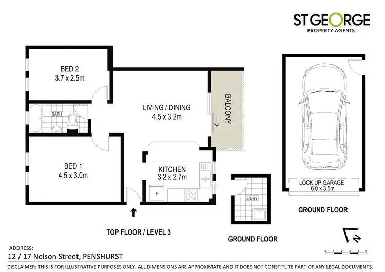 Floorplan of Homely apartment listing, 12/17 Nelson Street, Penshurst NSW 2222