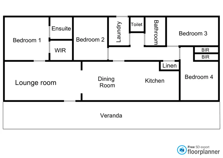 Floorplan of Homely rural property listing, 30 Ey Road, Dimboola VIC 3414