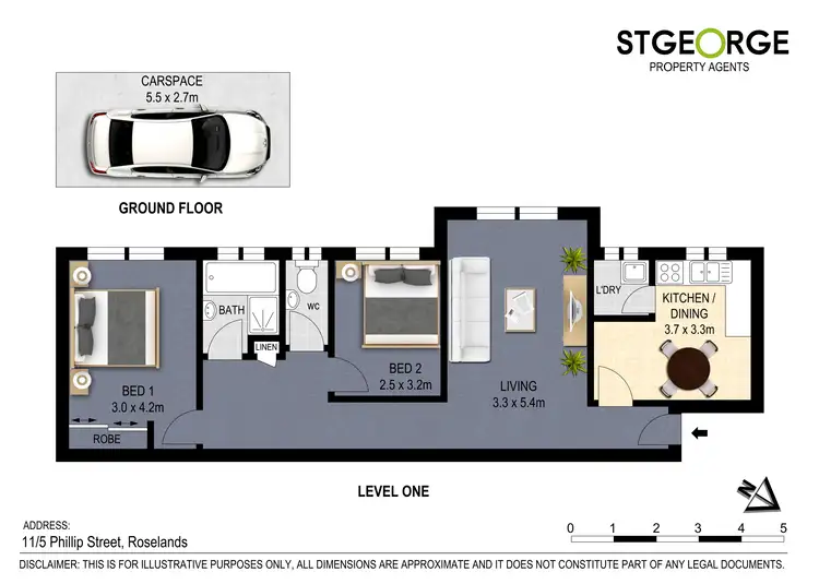 Floorplan of Homely apartment listing, 11/5 Phillip Street, Roselands NSW 2196