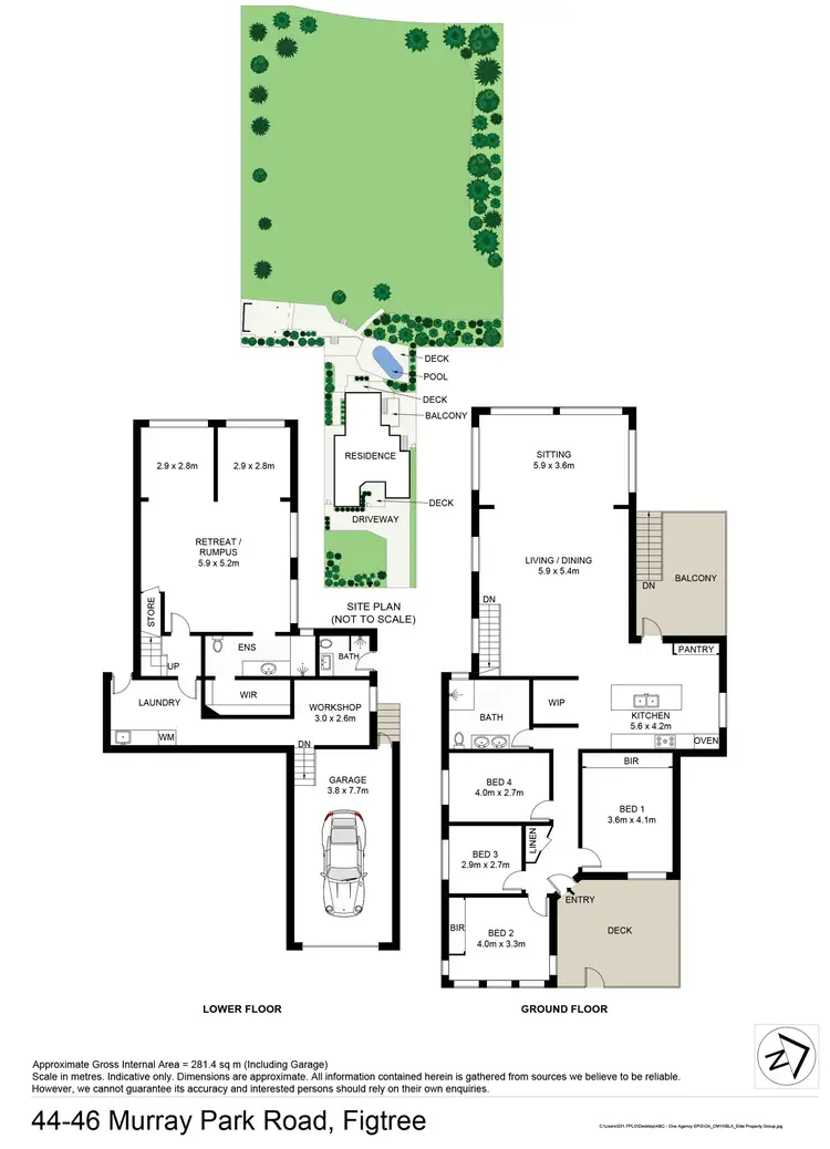 Floorplan of Homely house listing, 44-46 Murray Park Road, Figtree NSW 2525