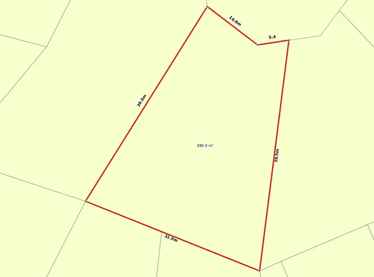 Floorplan of Homely land listing, 13 SNAPPER COURT, Woodgate QLD 4660