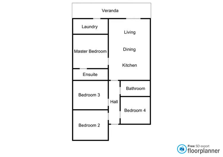 Floorplan of Homely house listing, 39 High Street, Dimboola VIC 3414