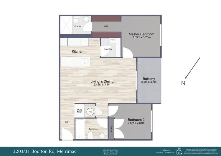 Floorplan of Homely apartment listing, 3203/31 Bourton Road, Merrimac QLD 4226