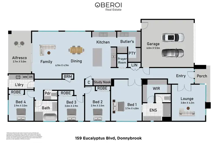 Floorplan of Homely house listing, 159 Eucalyptus Parade, Donnybrook VIC 3064