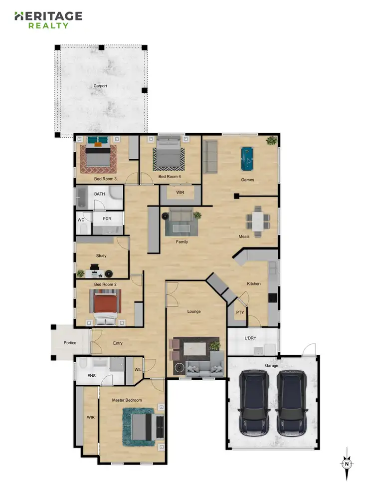 Floorplan of Homely house listing, 1 Waterview Parade, Southern River WA 6110