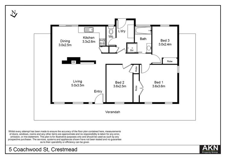 Floorplan of Homely house listing, 5 Coachwood Street, Crestmead QLD 4132