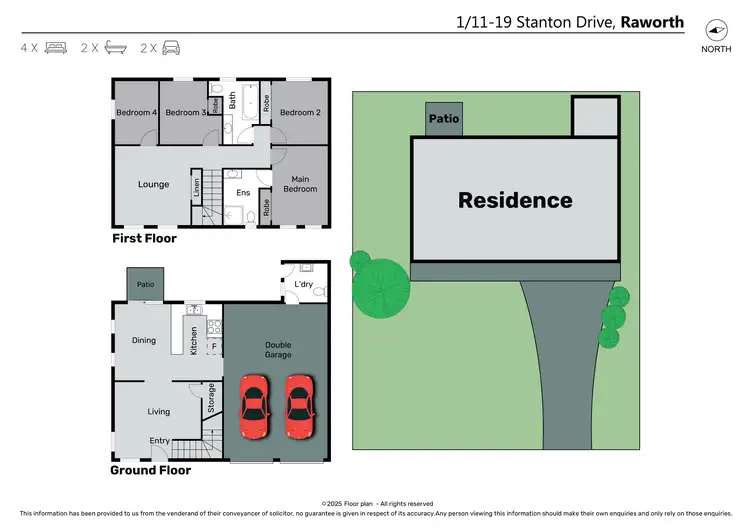 Floorplan of Homely house listing, 1/11-19 Stanton Drive, Raworth NSW 2321