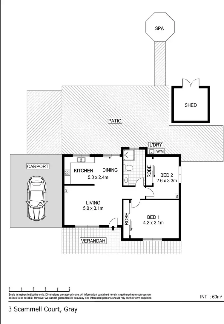 Floorplan of Homely house listing, 3 Scammell Court, Gray NT 830