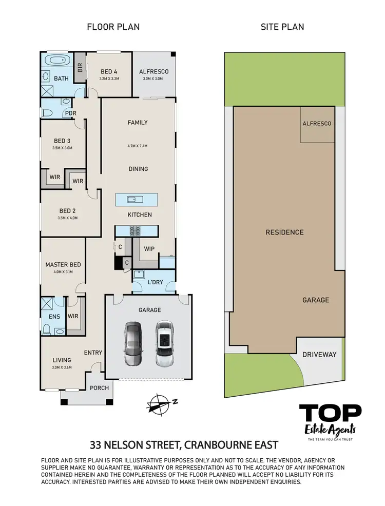 Floorplan of Homely house listing, 33 Nelson Street, Cranbourne East VIC 3977