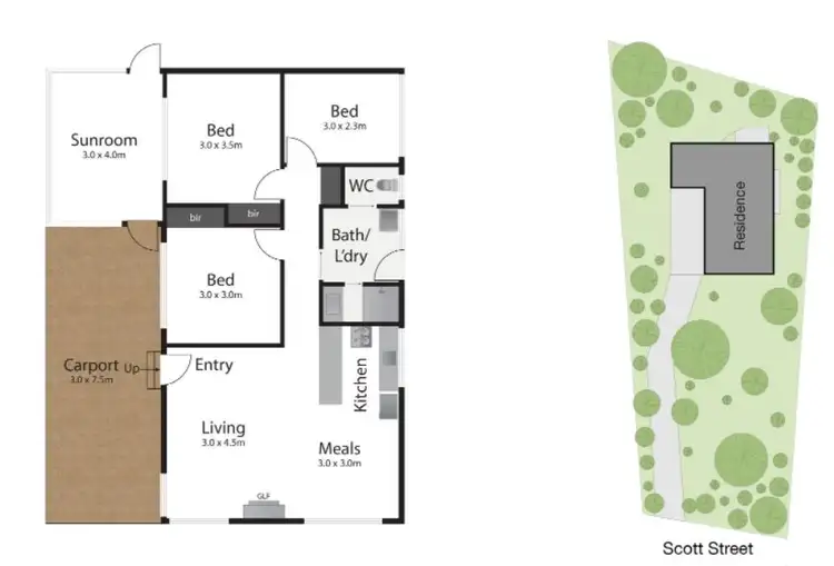 Floorplan of Homely house listing, 27 Scott Street, Blairgowrie VIC 3942