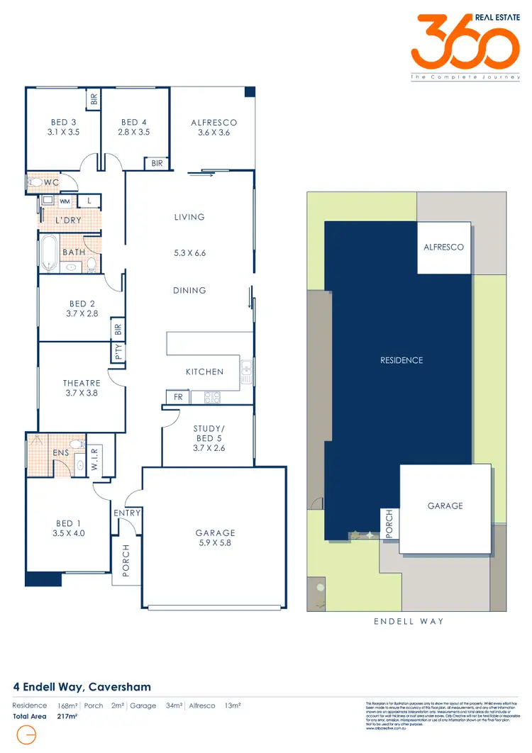 Floorplan of Homely house listing, 4 Endell Way, Caversham WA 6055