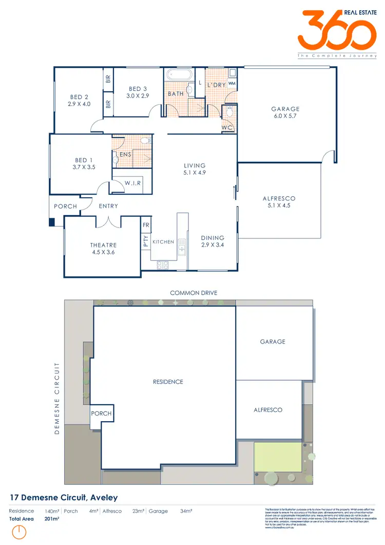 Floorplan of Homely house listing, 17 Demesne Circuit, Aveley WA 6069