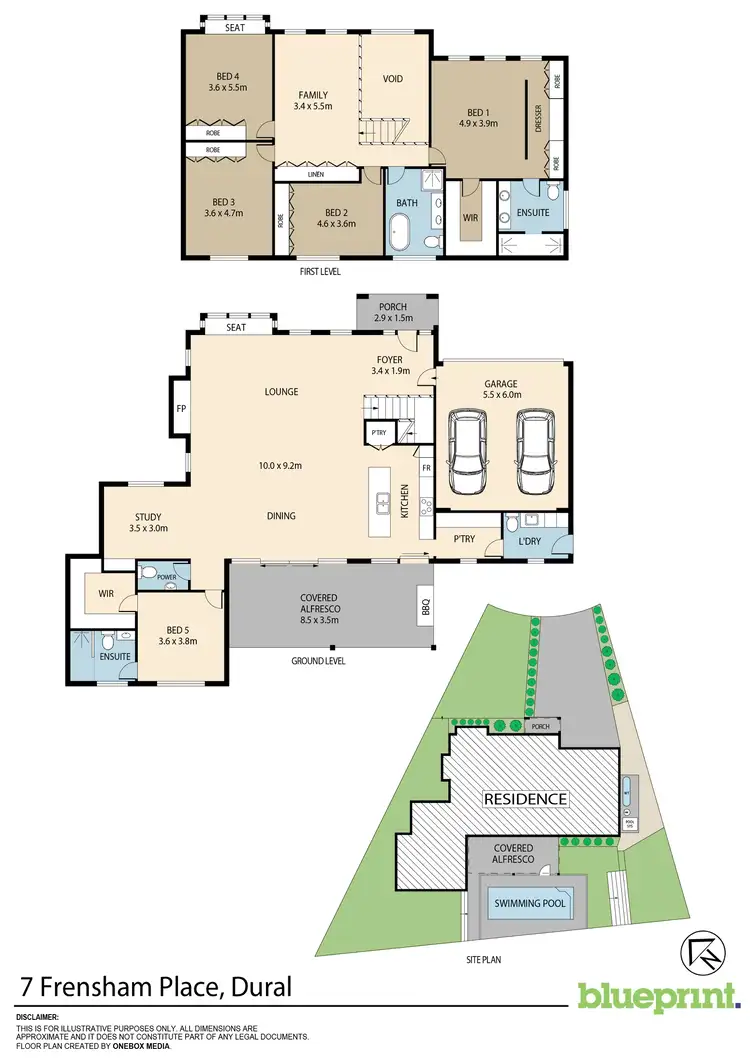 Floorplan of Homely house listing, 7 Frensham Place, Dural NSW 2158