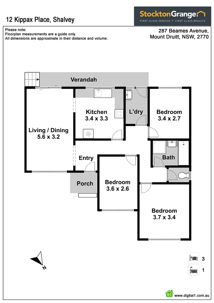 Floorplan of Homely house listing, 12 Kippax Place, Shalvey NSW 2770