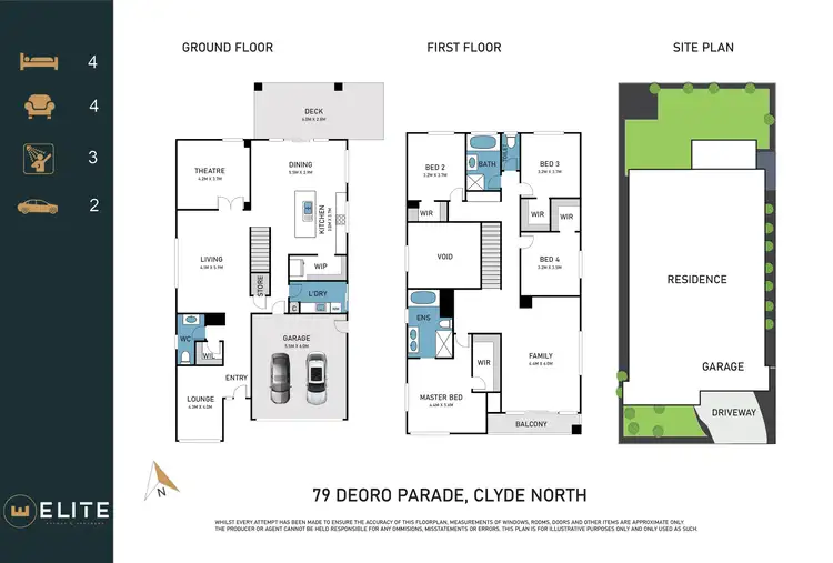 Floorplan of Homely house listing, 79 Deoro Parade, Clyde North VIC 3978