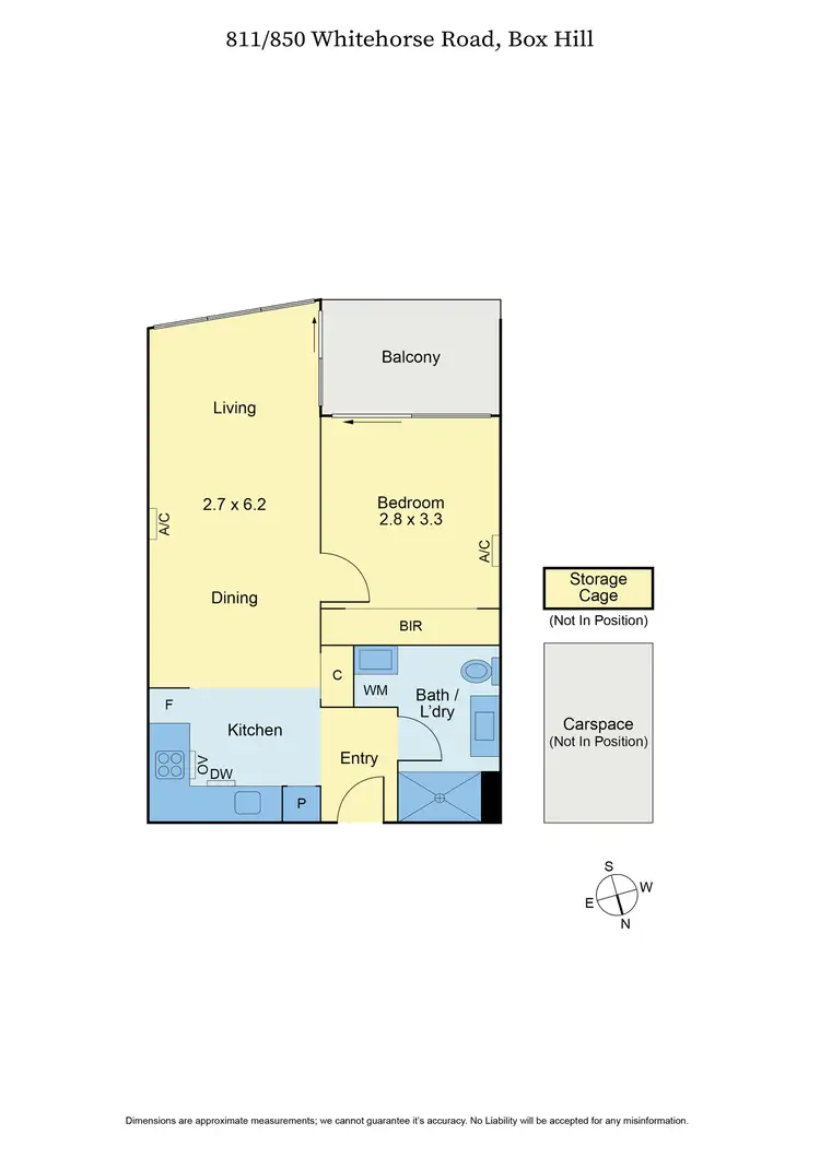 Floorplan of Homely apartment listing, 811/850 Whitehorse Road, Box Hill VIC 3128