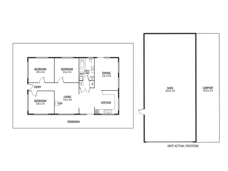 Floorplan of Homely rural property listing, 1214 Monkey Gully Road, Goughs Bay VIC 3723