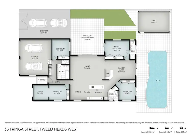 Floorplan of Homely house listing, 36 Tringa Street, Tweed Heads West NSW 2485