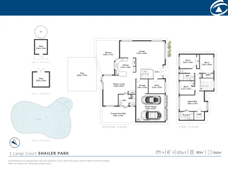 Floorplan of Homely house listing, 1 Langi Court, Shailer Park QLD 4128