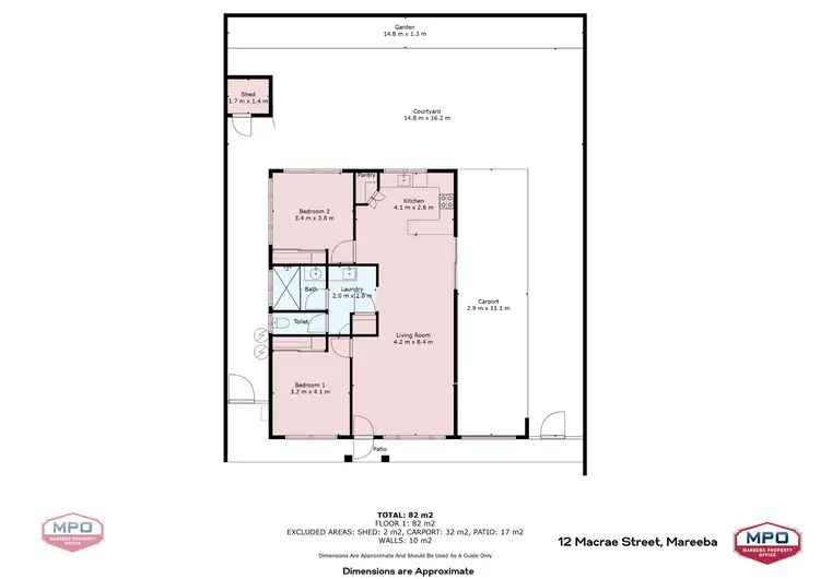 Floorplan of Homely house listing, 12 Macrae Street, Mareeba QLD 4880