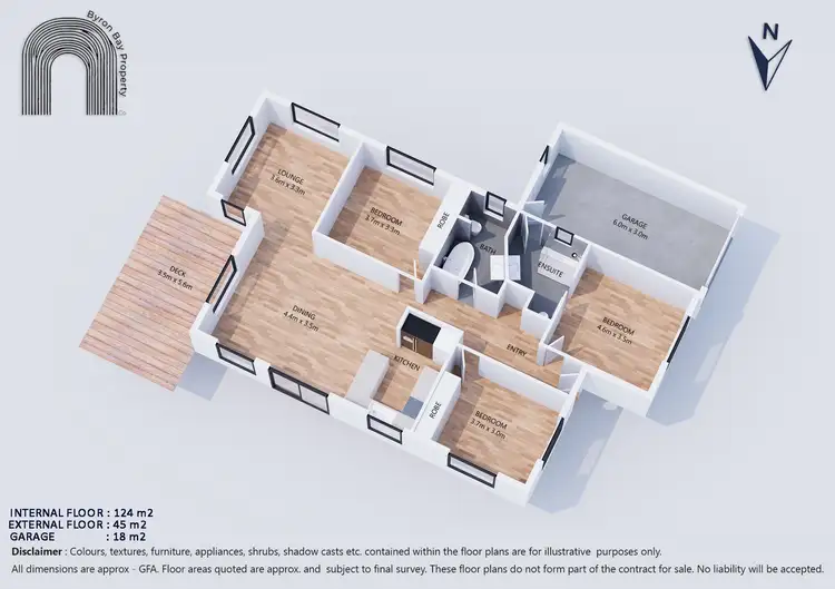 Floorplan of Homely house listing, 2/16 Teak Circuit, Suffolk Park NSW 2481